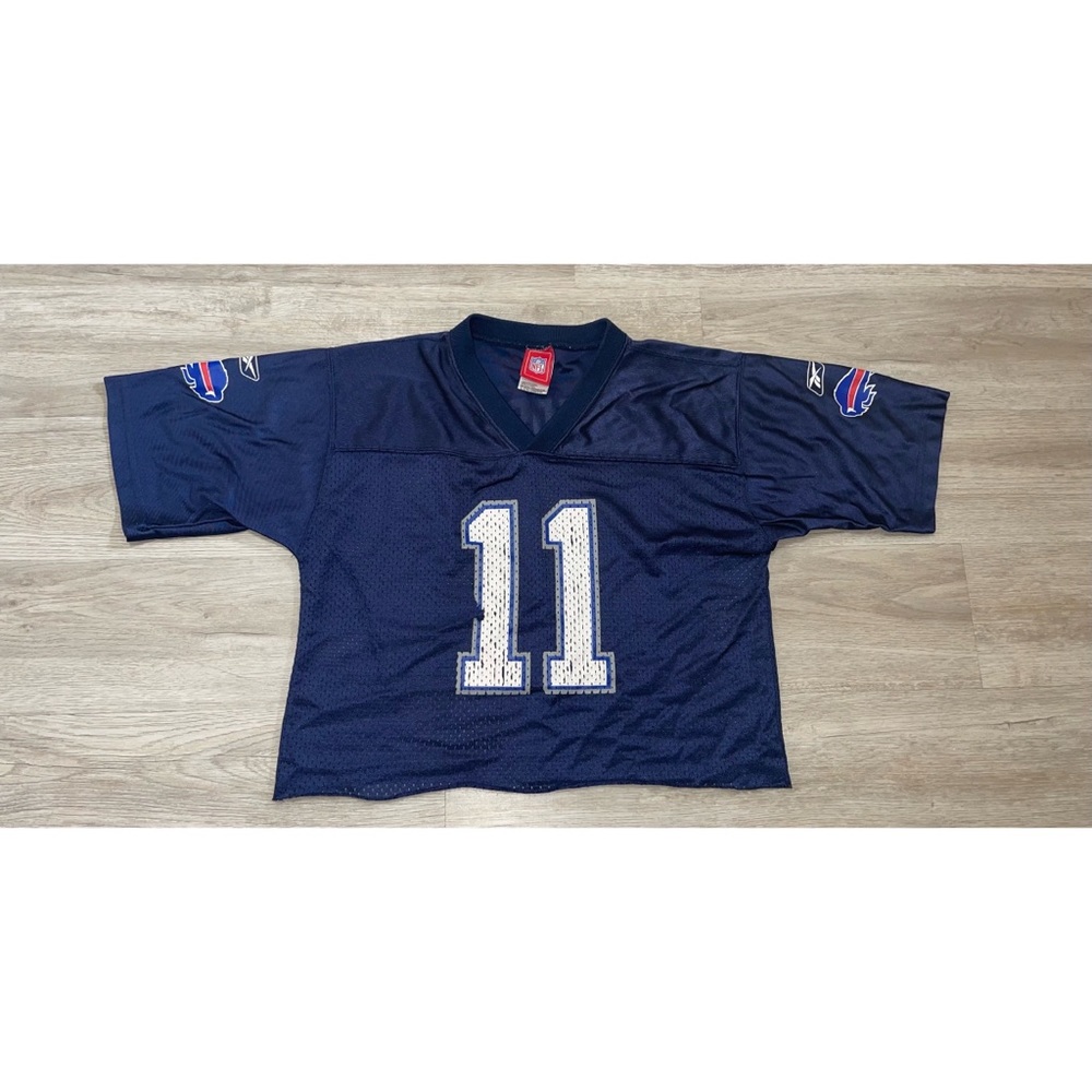 Buffalo Bills Jersey T-Shirt, Cut-Off Cropped
